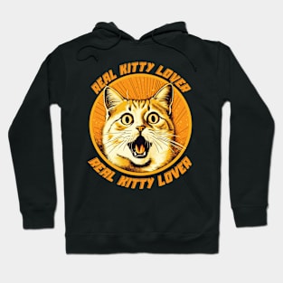 Real Kitty Lover Cute Cat Cartoon Cat Lover Hoodie